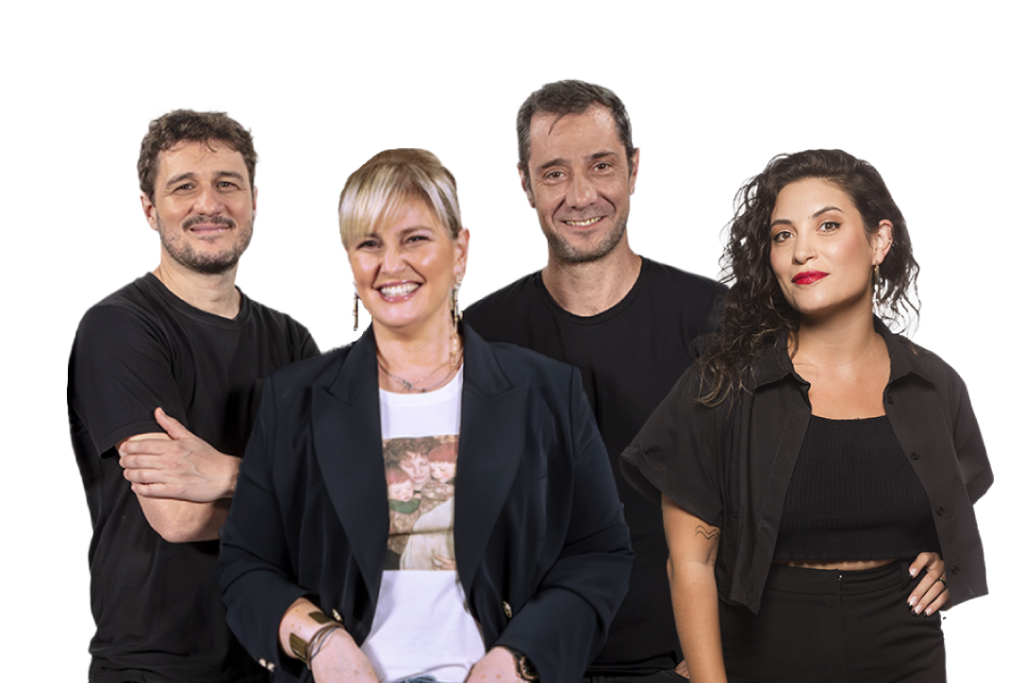 Con Agustín Álvarez Rey, Guido Carelli Lynch, Natalia Maderna y Romina Manguel